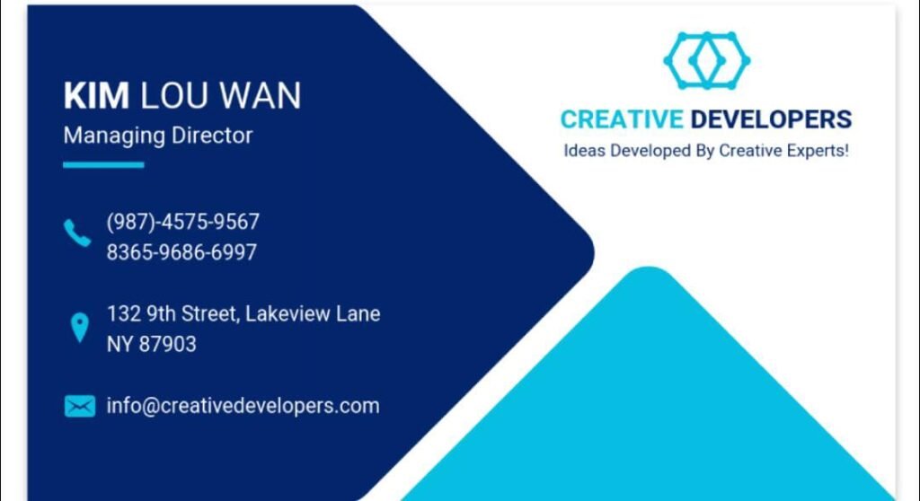 sample image for business card